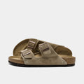 Men's Two-Strap Synthetic Sandals - Brown