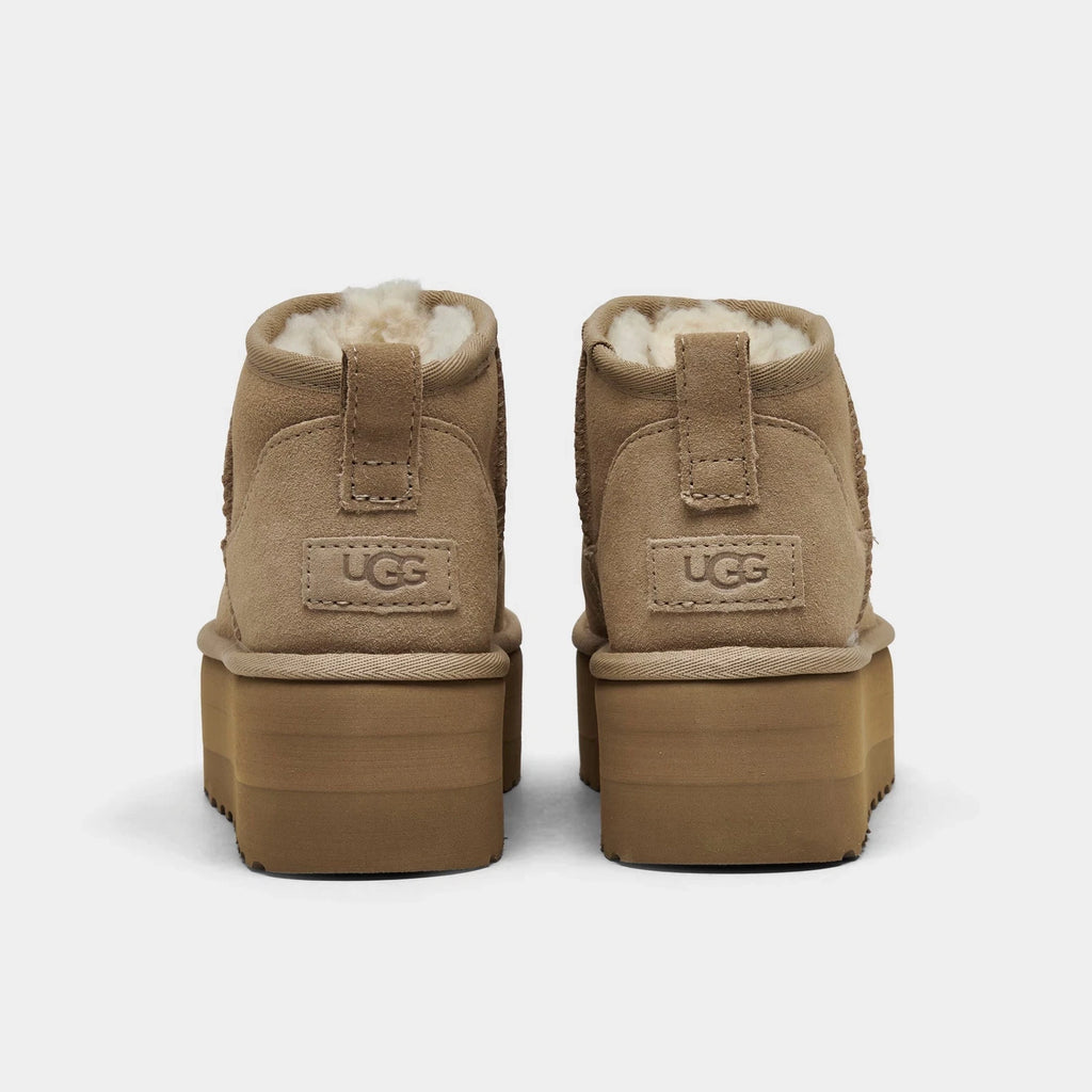 Women's Suede Platform Ankle Boots