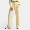 Women's Ribbed Wide-Leg Fleece Pants