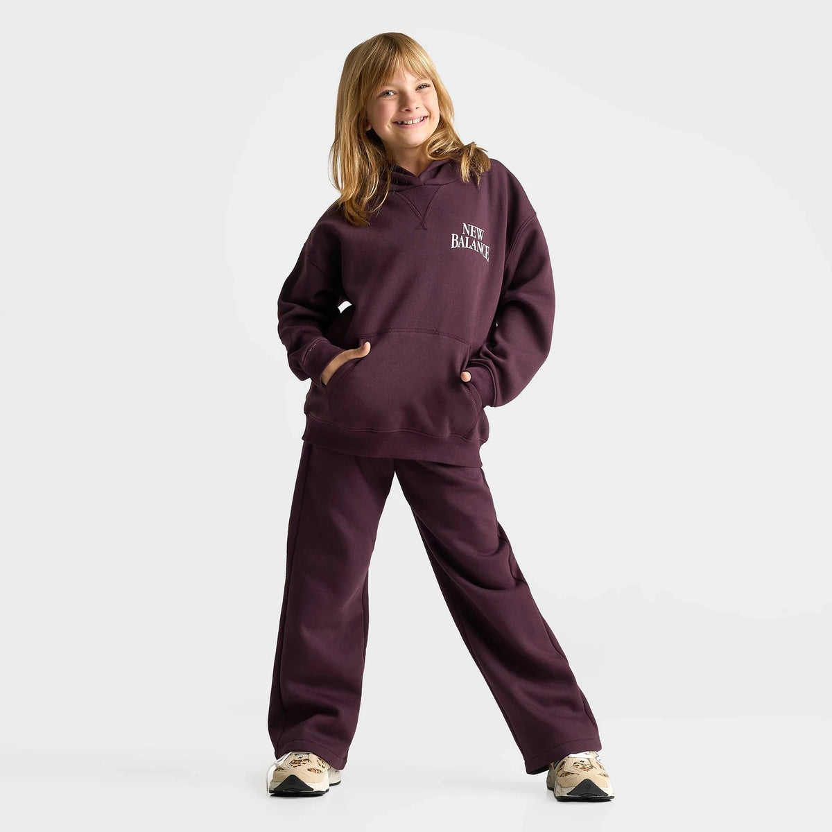 Girls' Oversized Fleece Sweatpants