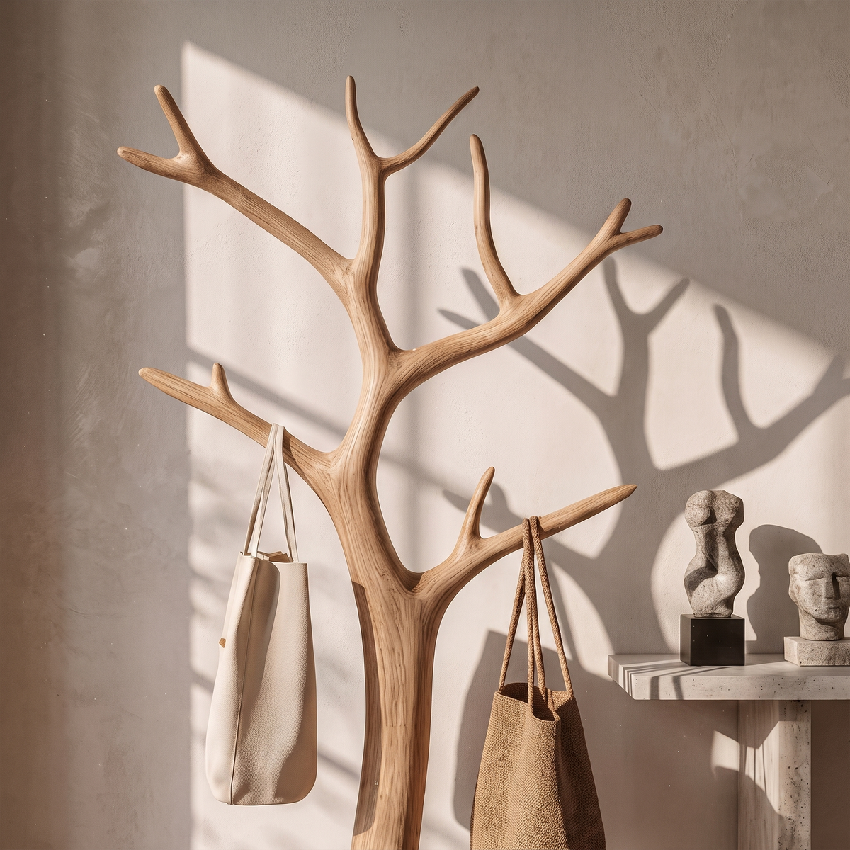 Driftwood Branch Wall Coat Rack for Entryway and Bedroom - view 2