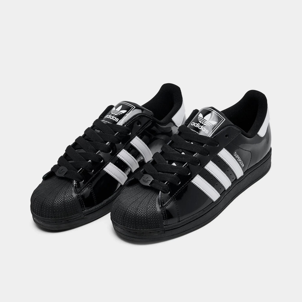 Men's Patent Leather Shell-Toe Sneakers