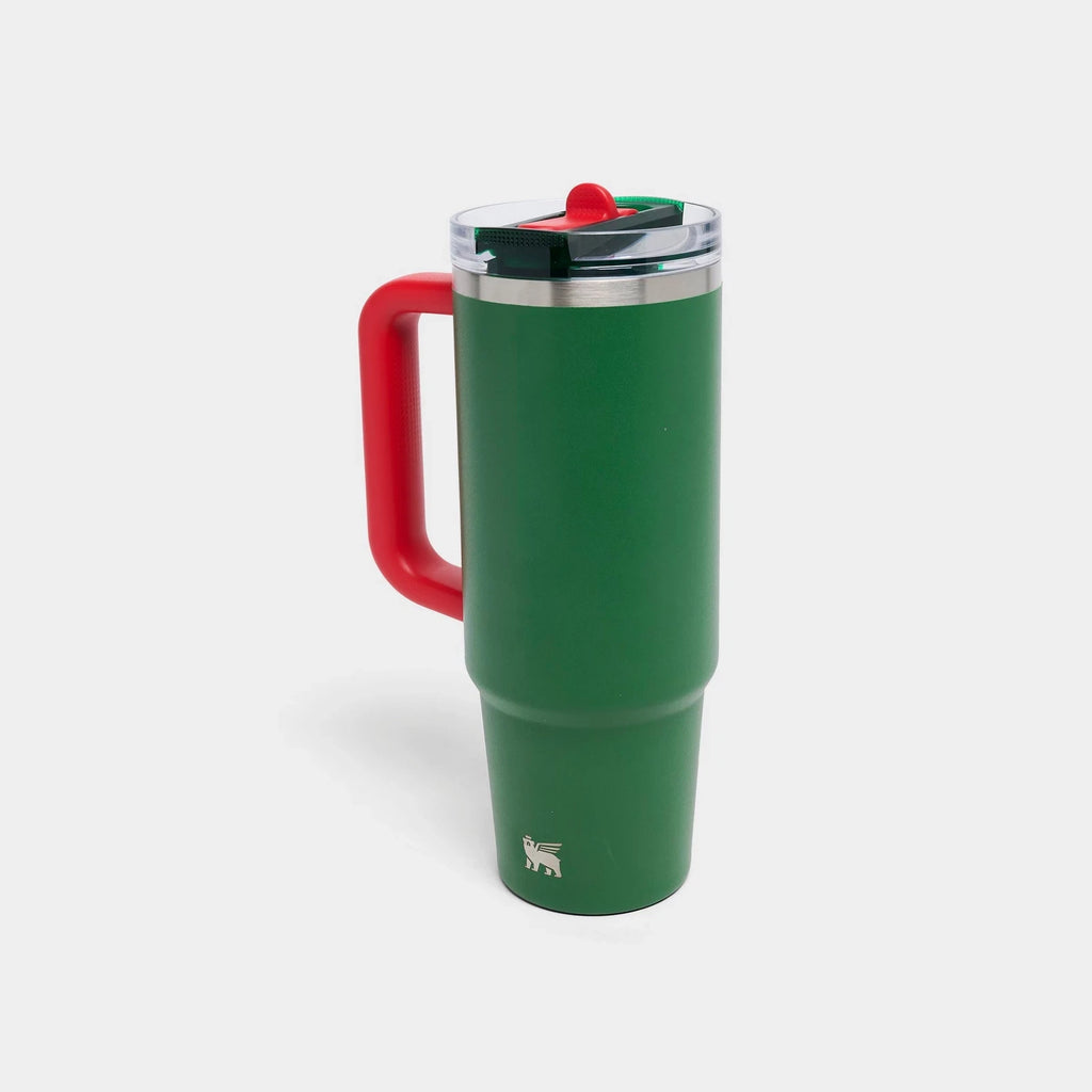 30 oz Insulated Handle Straw Tumbler