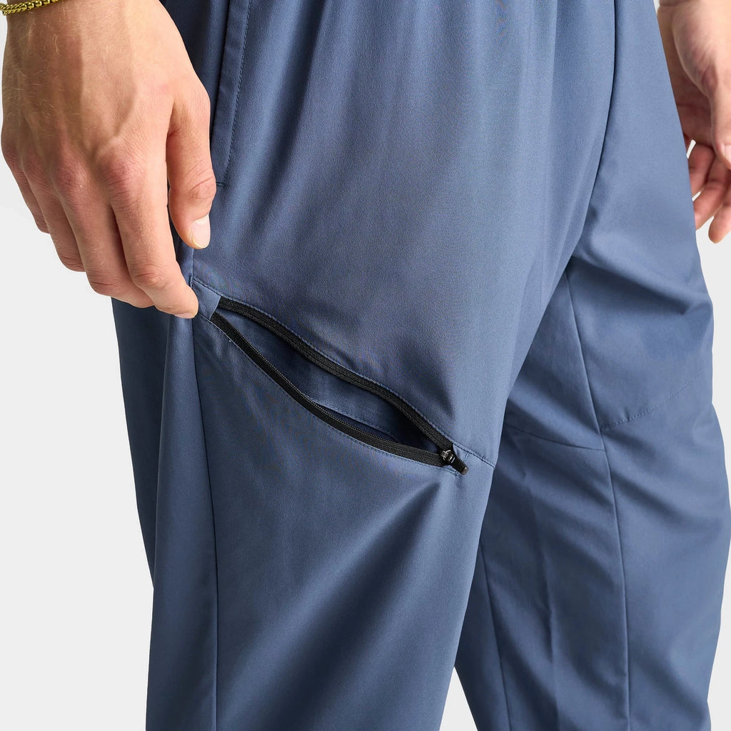 Men's Woven Zip-Pocket Jogger Pants