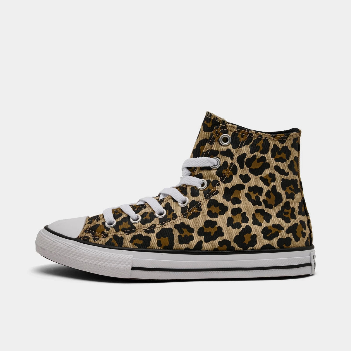Girls' Animal Print Canvas High Top Sneakers