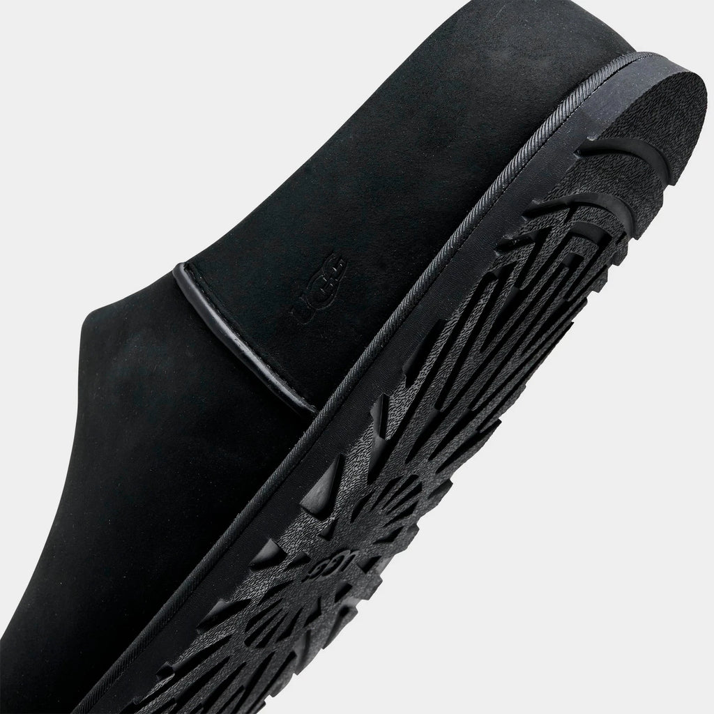 Men's Waterproof Nubuck Backless Clog - Black