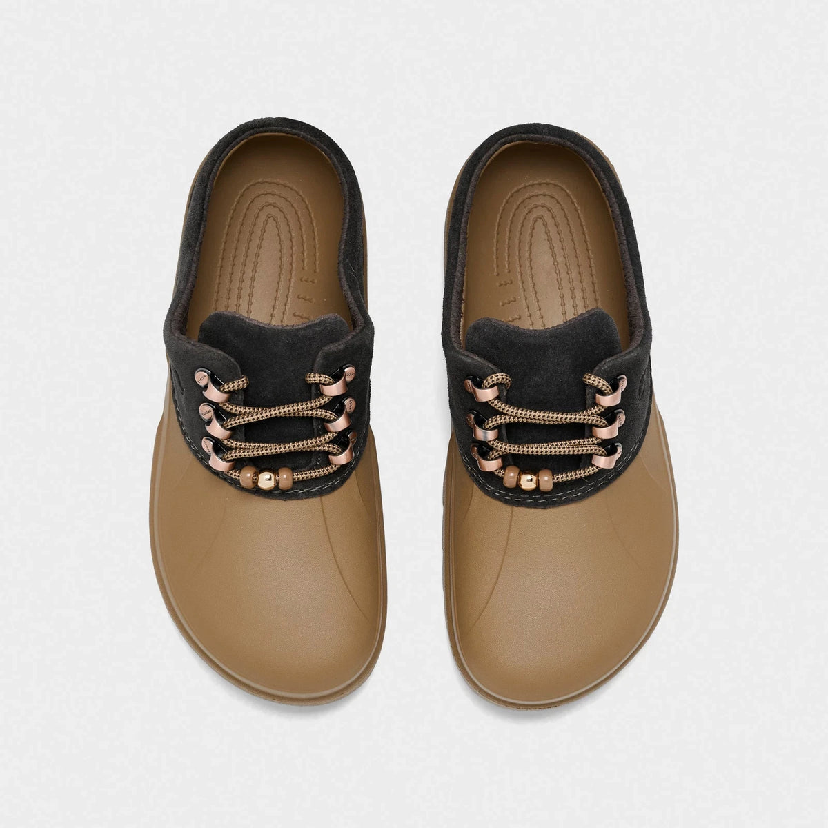 Suede Platform Mule - Tan