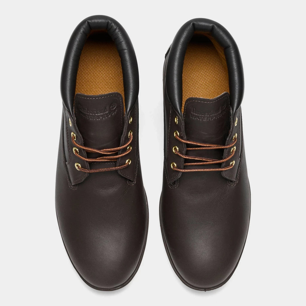 Men's Waterproof Leather Chukka Boots - Brown