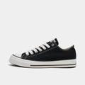 Men's Wide Fit Canvas Low Top Sneakers - Black