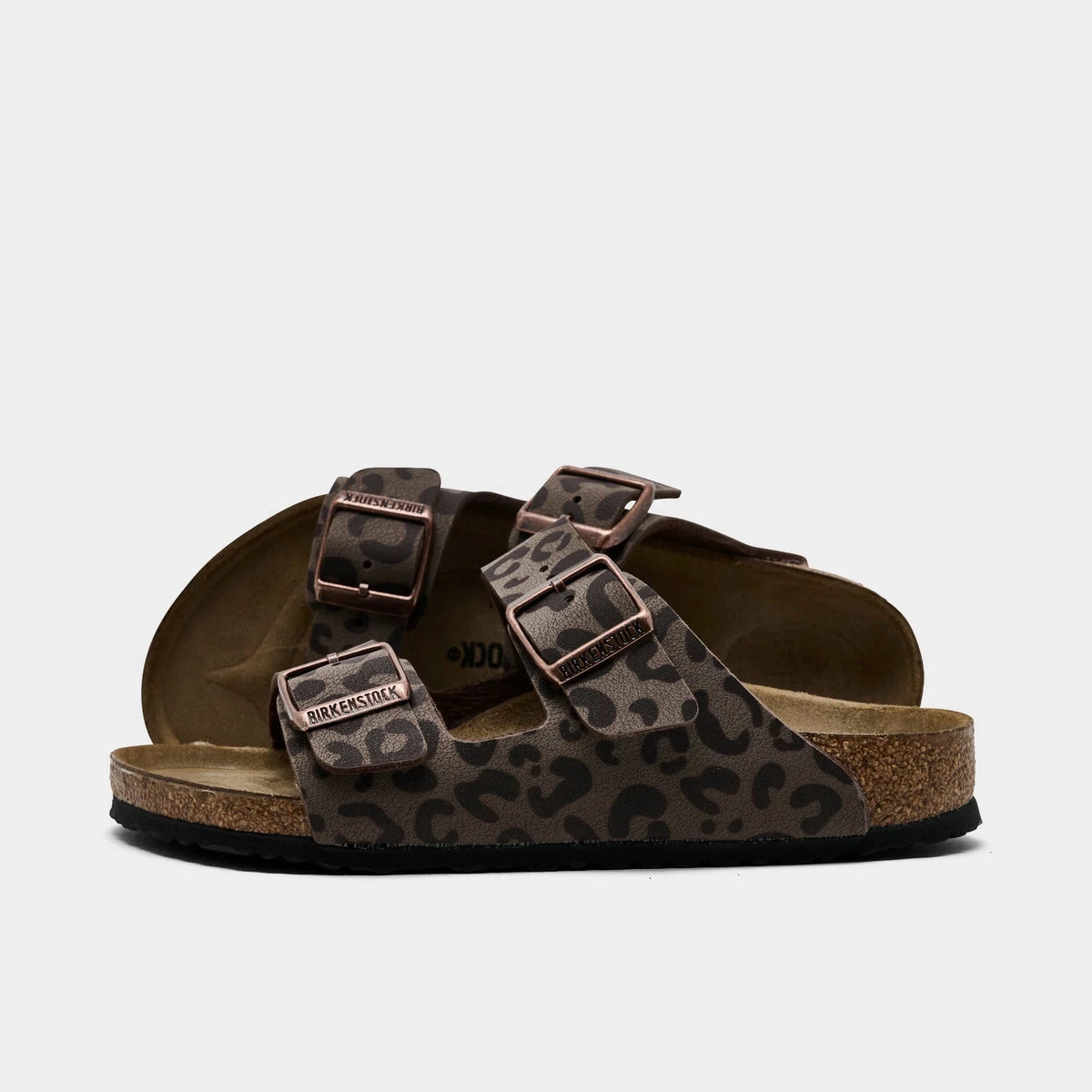 Girls' Floral Two-Strap Synthetic Sandals