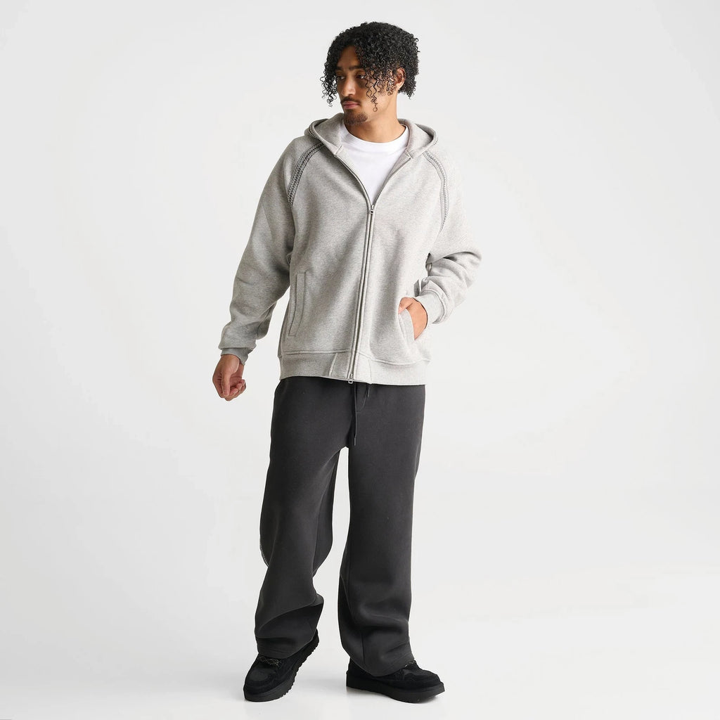 Cotton Blend Full-Zip Hoodie