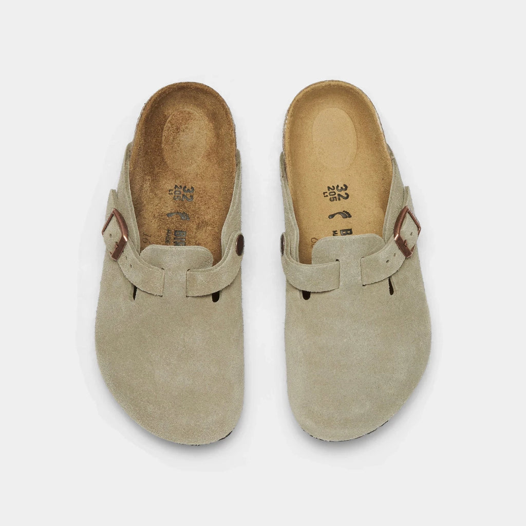Kids' Suede Closed-Toe Clogs