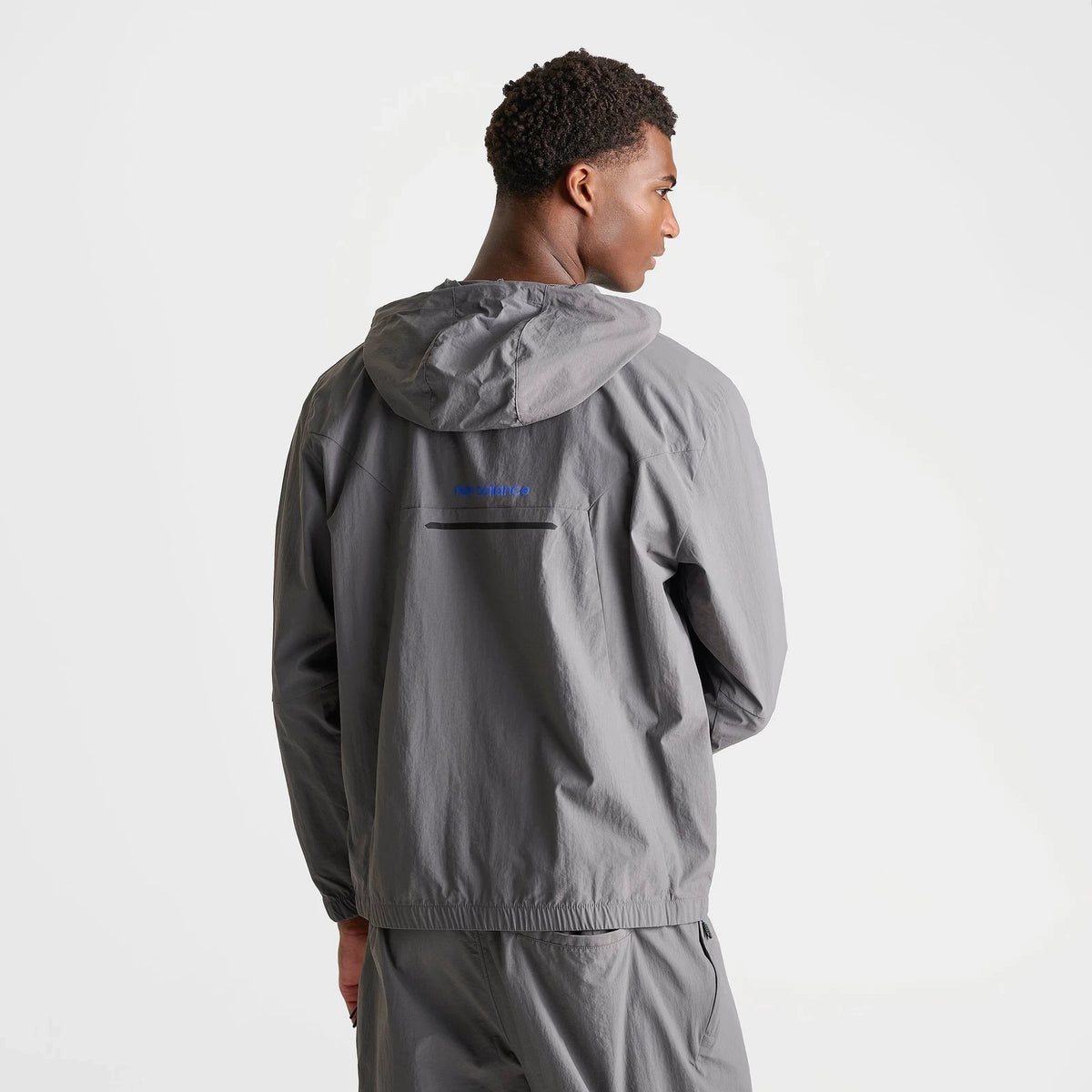 Men's Lightweight Hooded Full-Zip Woven Jacket