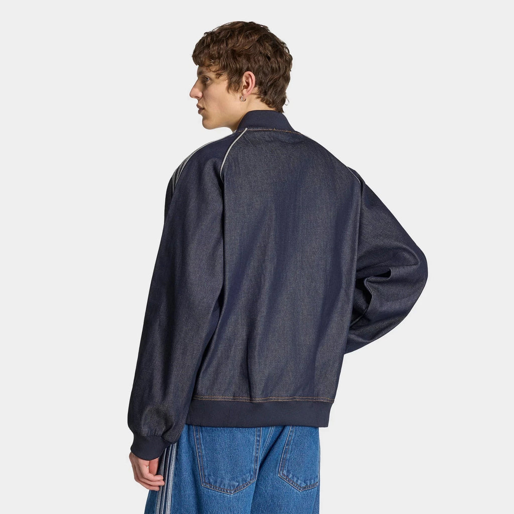 Men's Denim Full-Zip Track Jacket