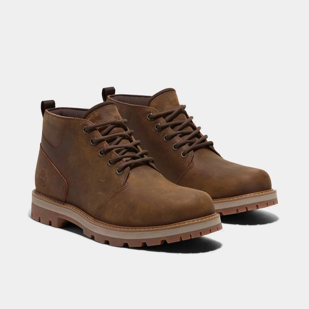 Men's Waterproof Leather Chukka Boots - Brown