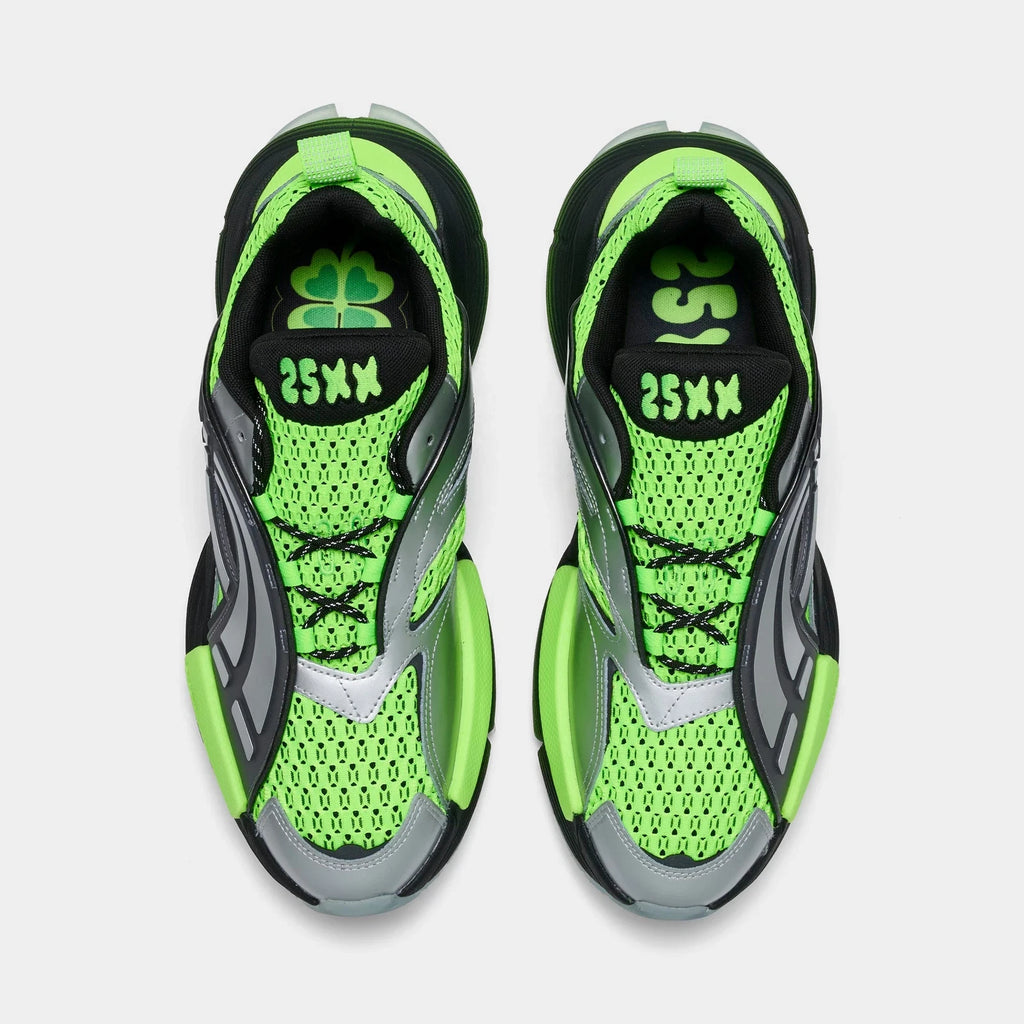 Men's Chunky Mesh And Leather Sneakers