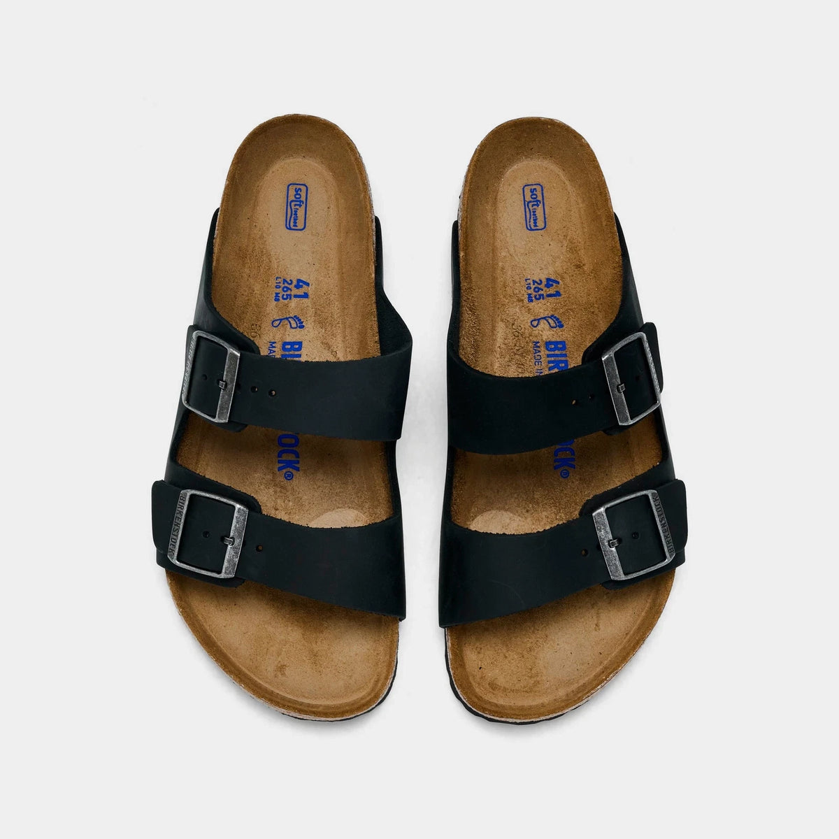 Men's Oiled Leather Two-Strap Sandals