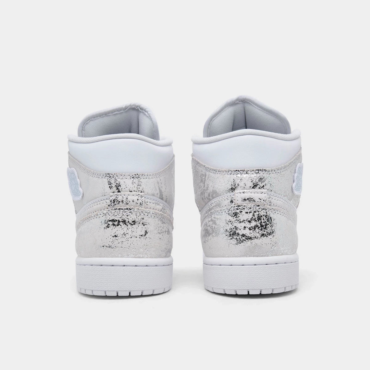 Men's Distressed Leather Mid-Top Sneakers