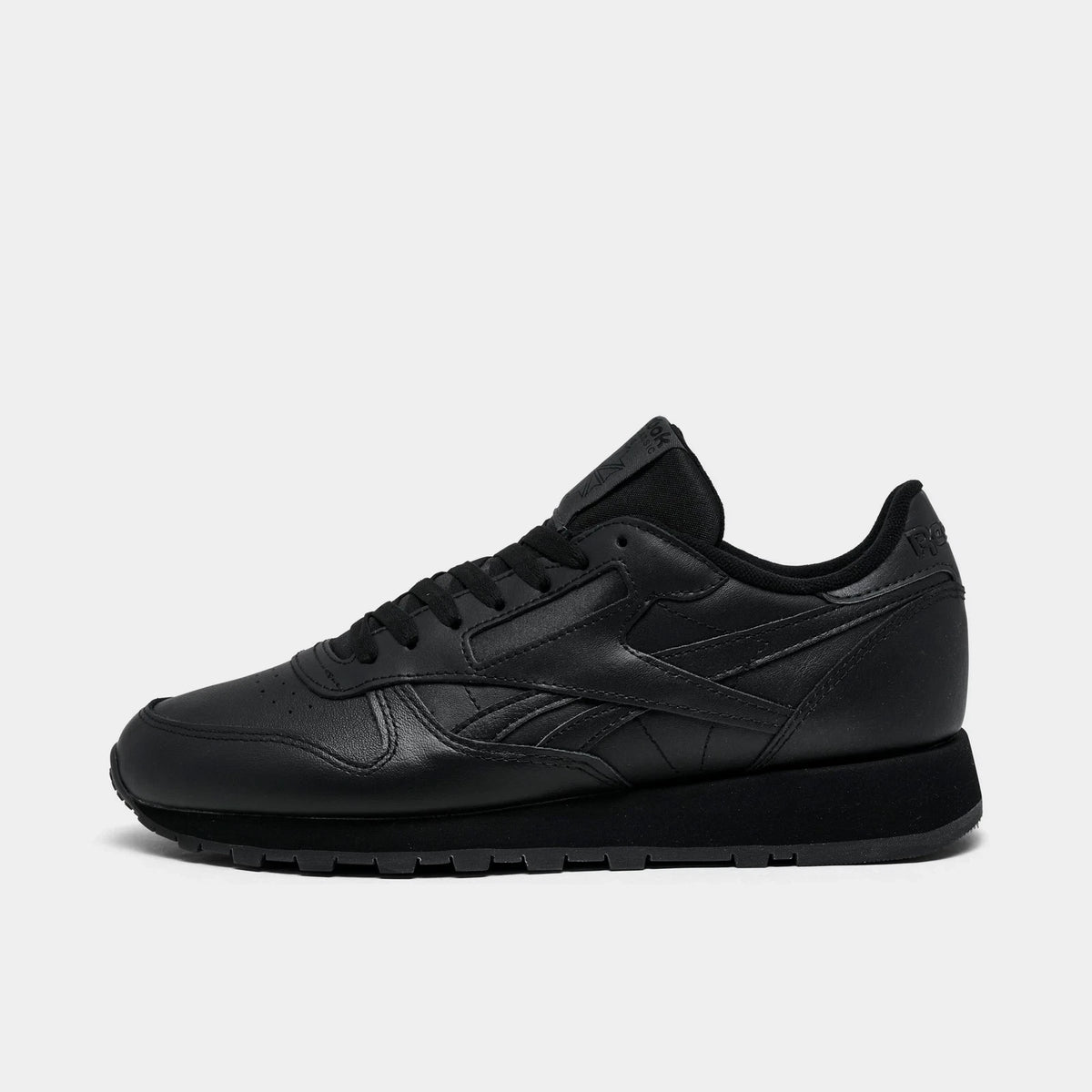 Men's Leather Low Top Sneaker - Black