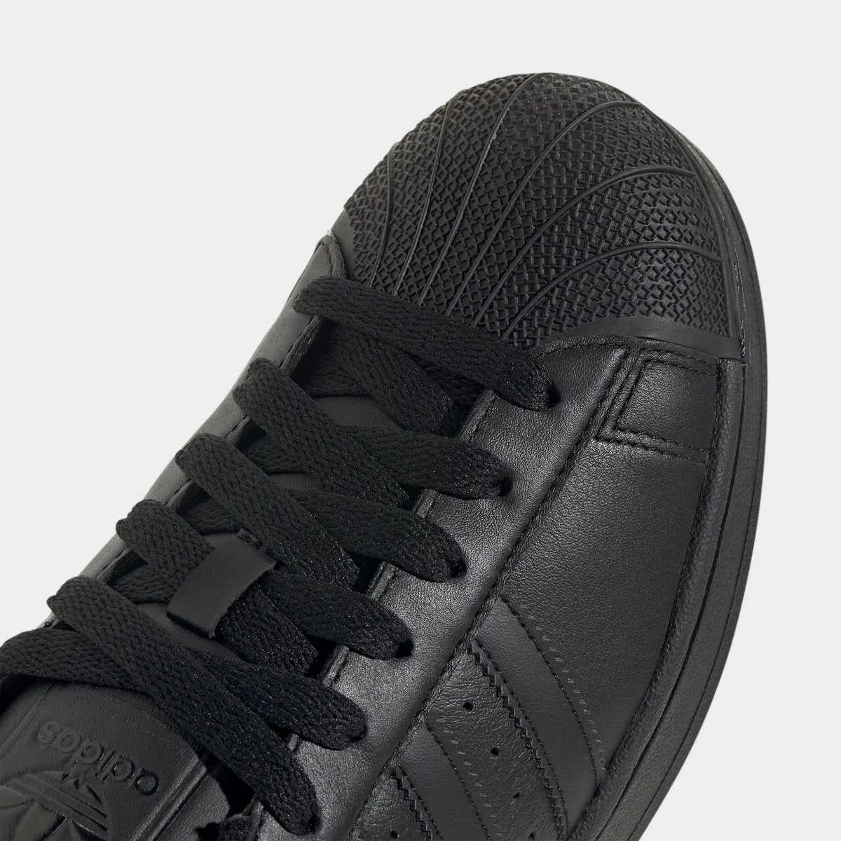 Men's Leather Shell Toe Sneaker - Black