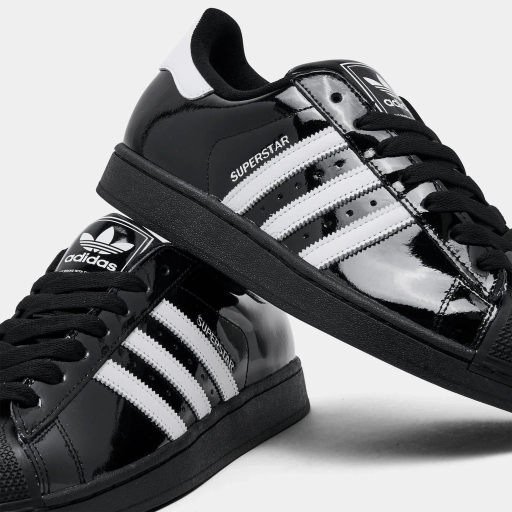 Men's Patent Leather Shell-Toe Sneakers