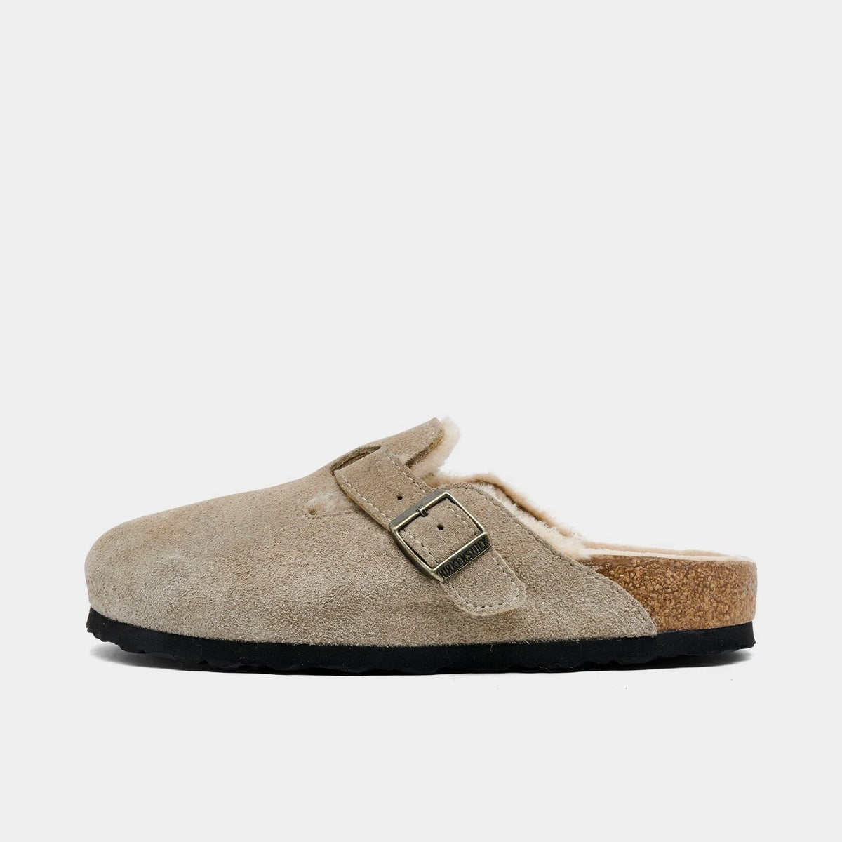Women's Shearling-Lined Suede Clogs