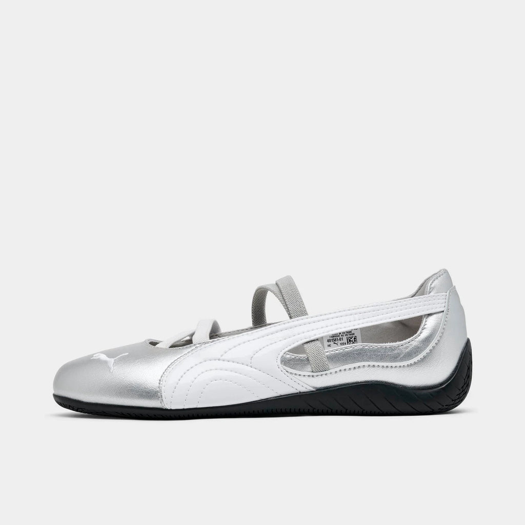Women's Metallic Ballet-Inspired Sneakers