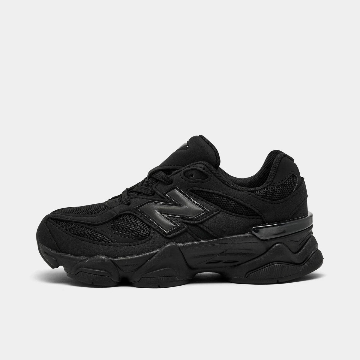 Little Kids' Synthetic Lace-Up Sneakers - Black