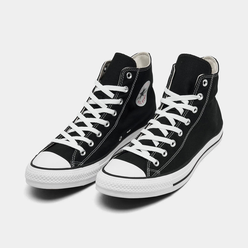 Men's Canvas High Top Sneakers - Black