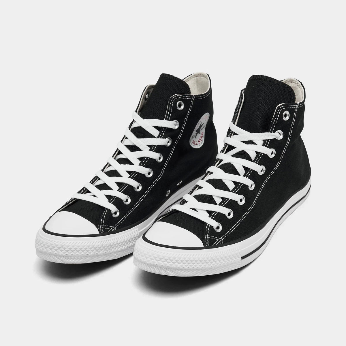 Men's Canvas High Top Sneakers - Black