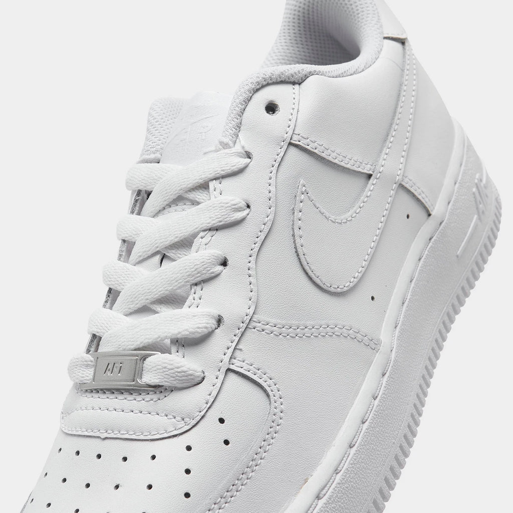 Big Kids' Leather Low-Top Sneakers - White