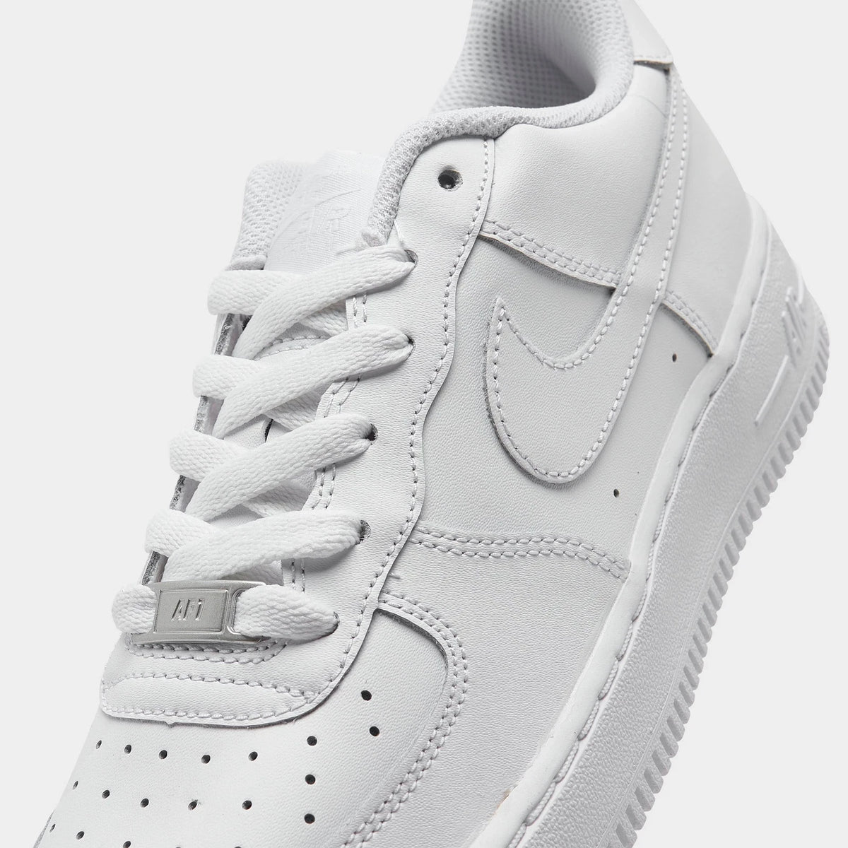 Big Kids' Leather Low-Top Sneakers - White