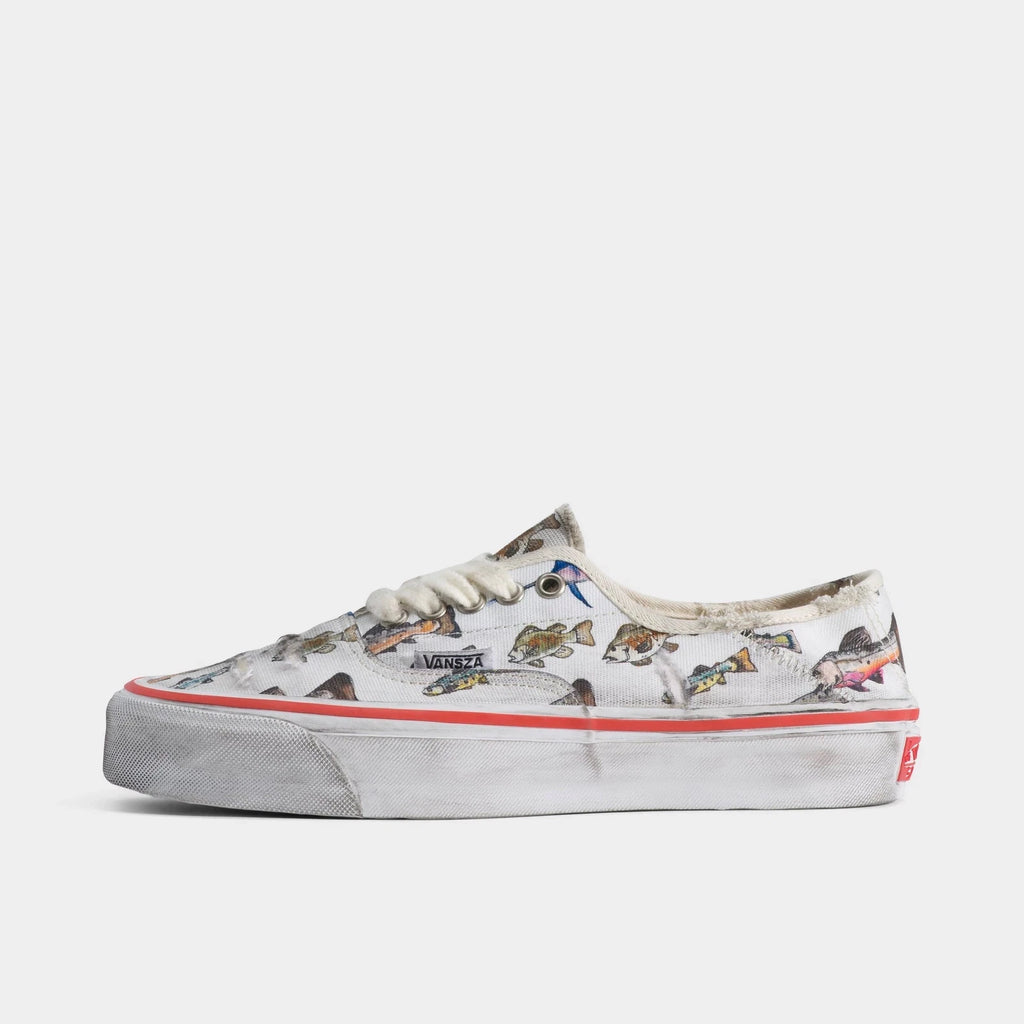 Canvas Fish Print Convertible Sneaker