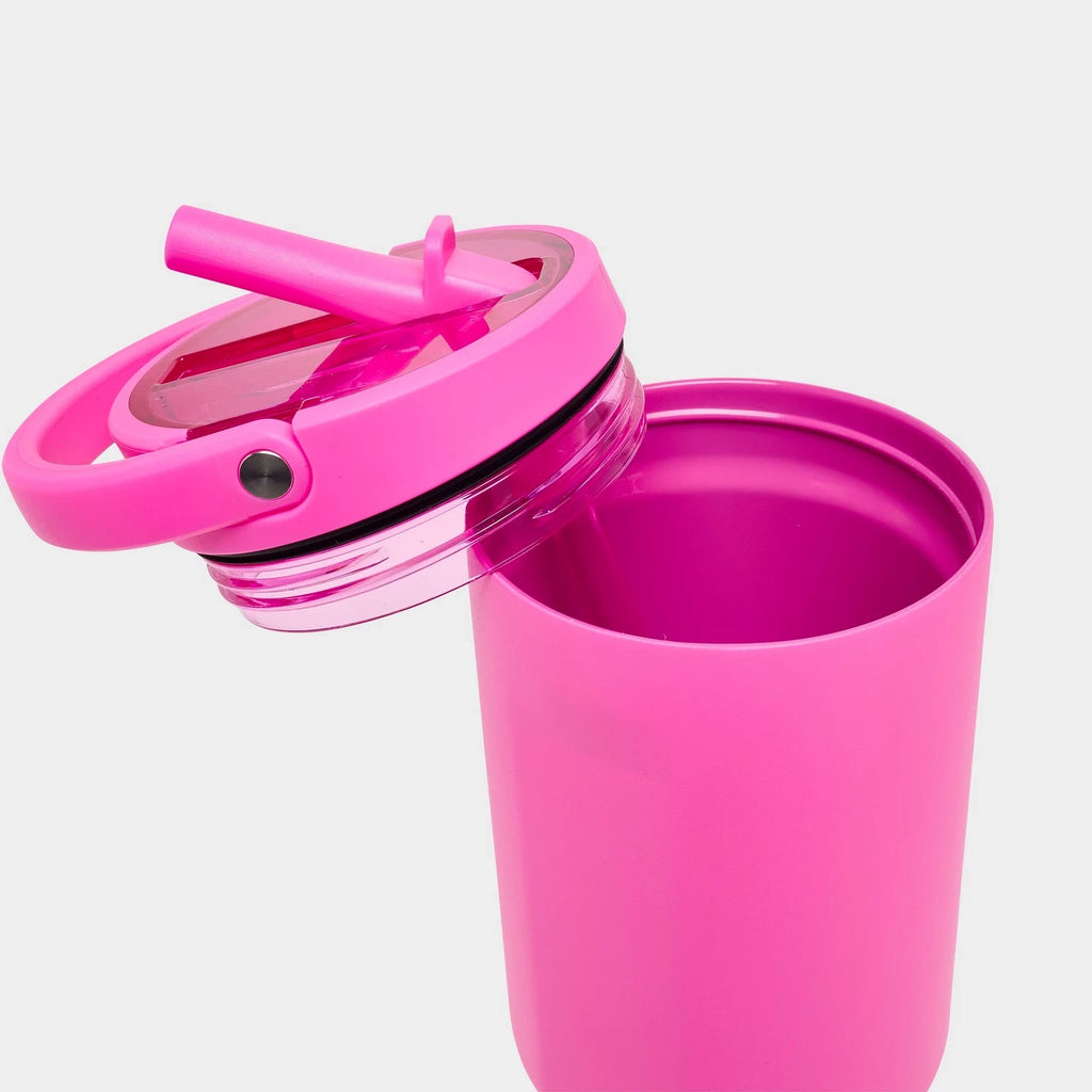 32 oz Insulated Flip Straw Water Bottle