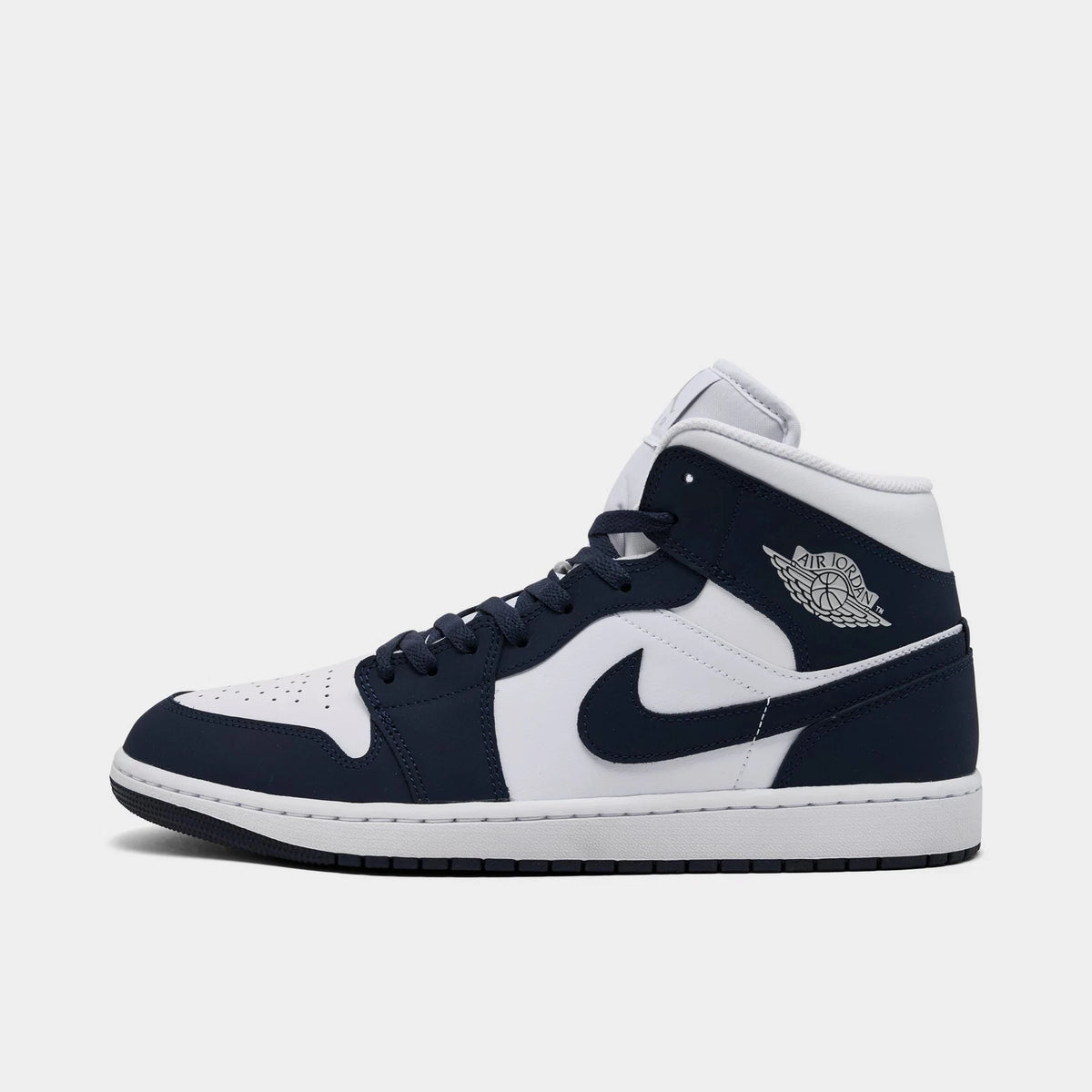 Men's Leather Mid-Top Casual Sneakers