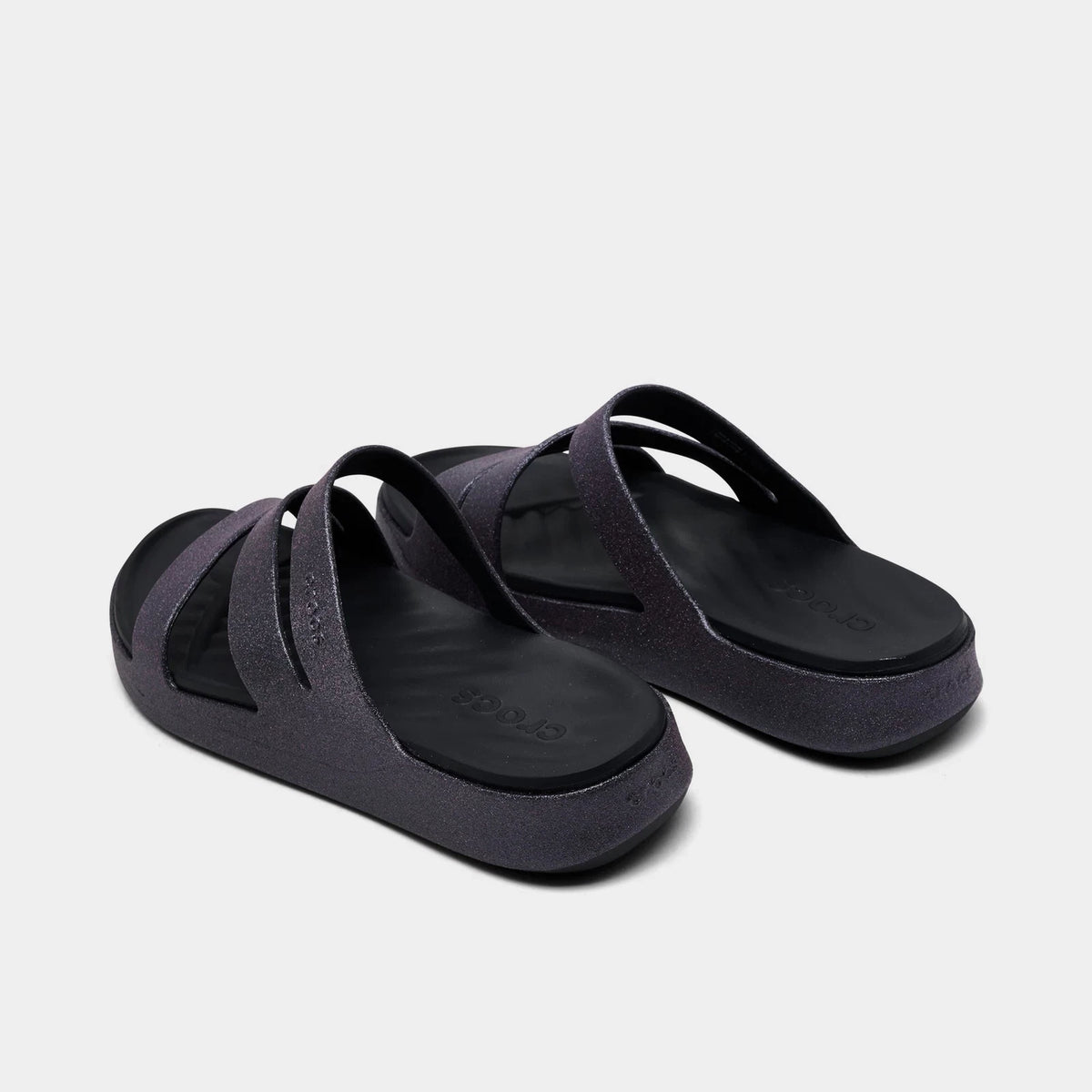 Shimmer Strappy Slip-On Sandal - Blue