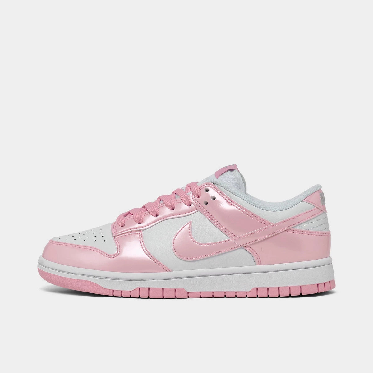 Women's Patent Leather Court Sneaker - White