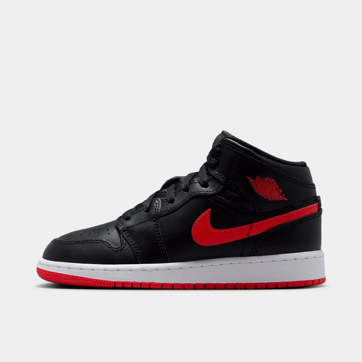 Big Kids' Mid Top Leather Casual Sneakers