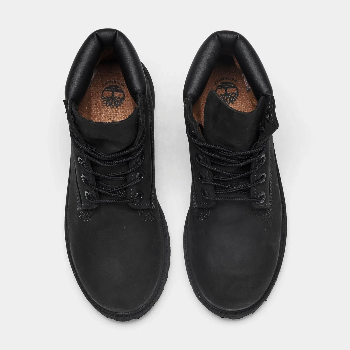 Little Kids' Waterproof Leather Boots - Black