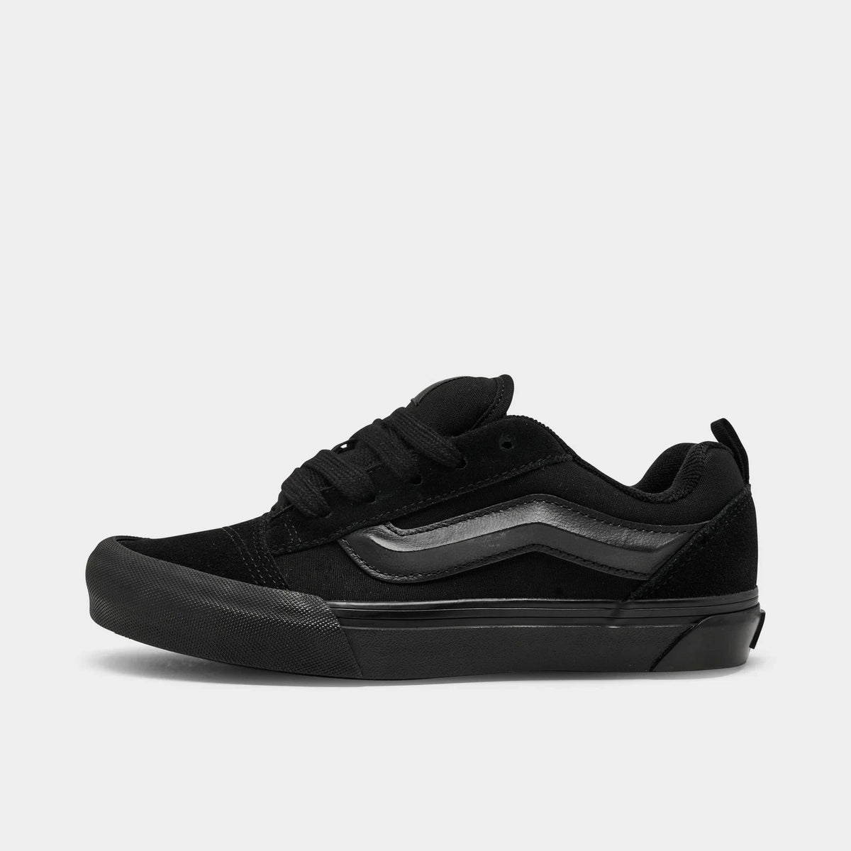 Kids' Puffy Suede Skate Sneakers - Black