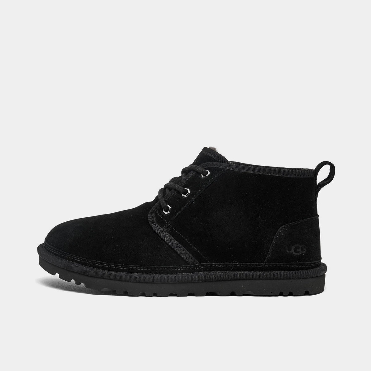 Men's Suede Lace-Up Chukka Boots - Black