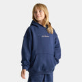 Girls' Oversized Embroidered Fleece Hoodie