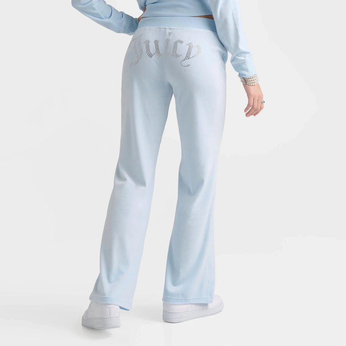 Women's Rhinestone Back Slim Track Pants