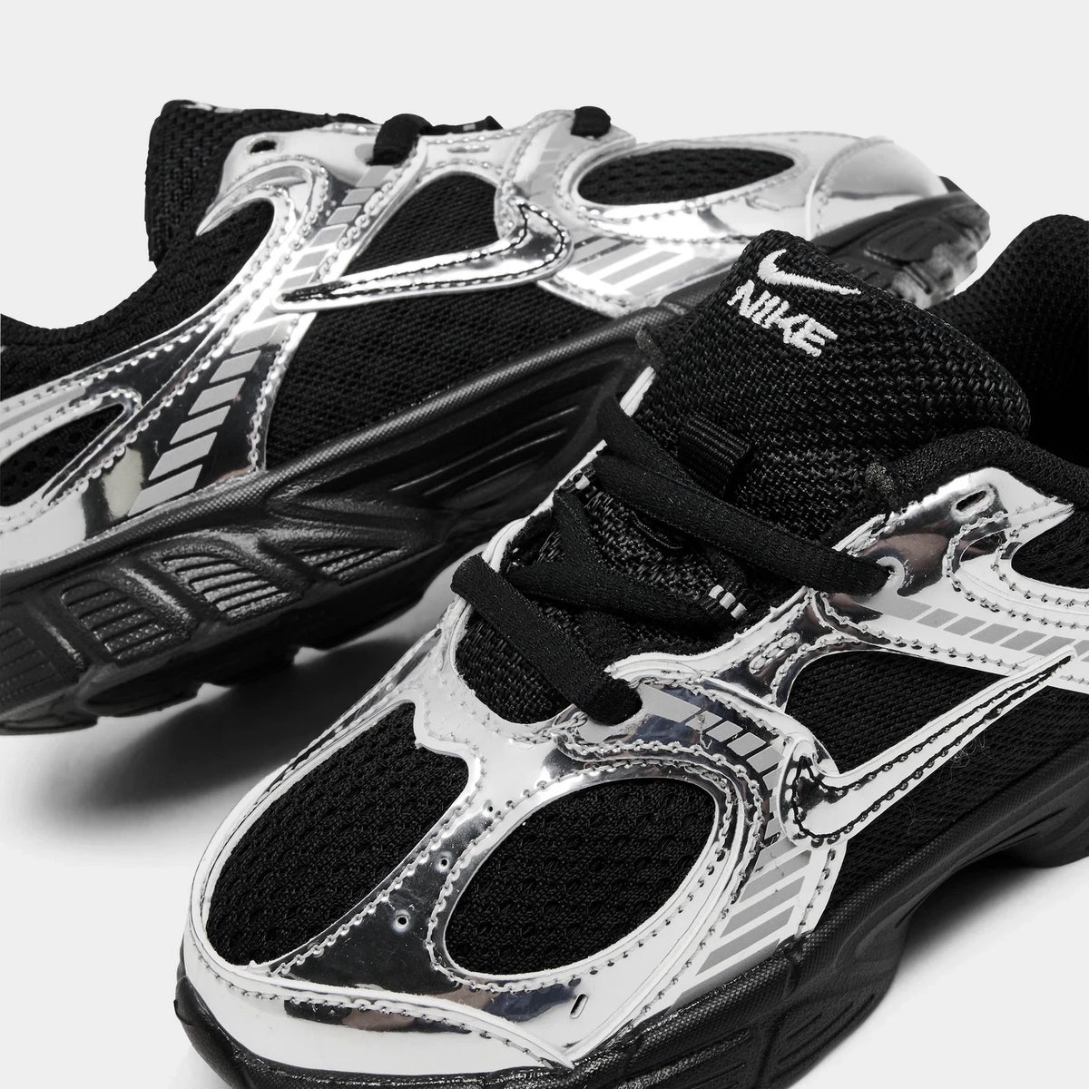 Toddler Mesh Stretch-Lace Sneaker - Black