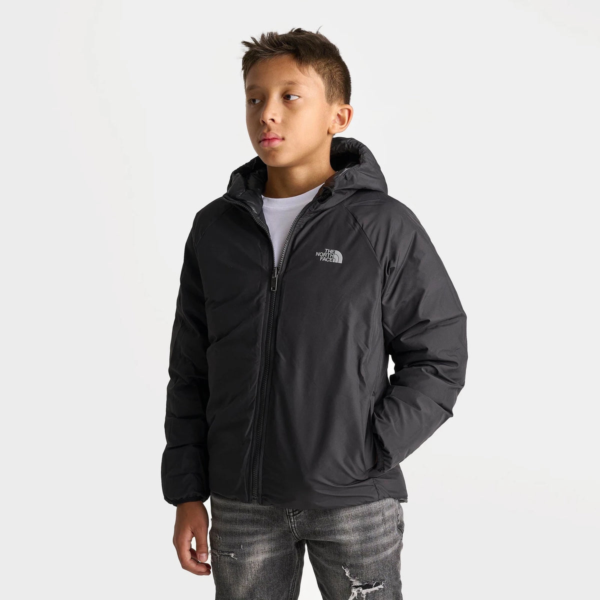 Boys' Reversible Insulated Hooded Jacket