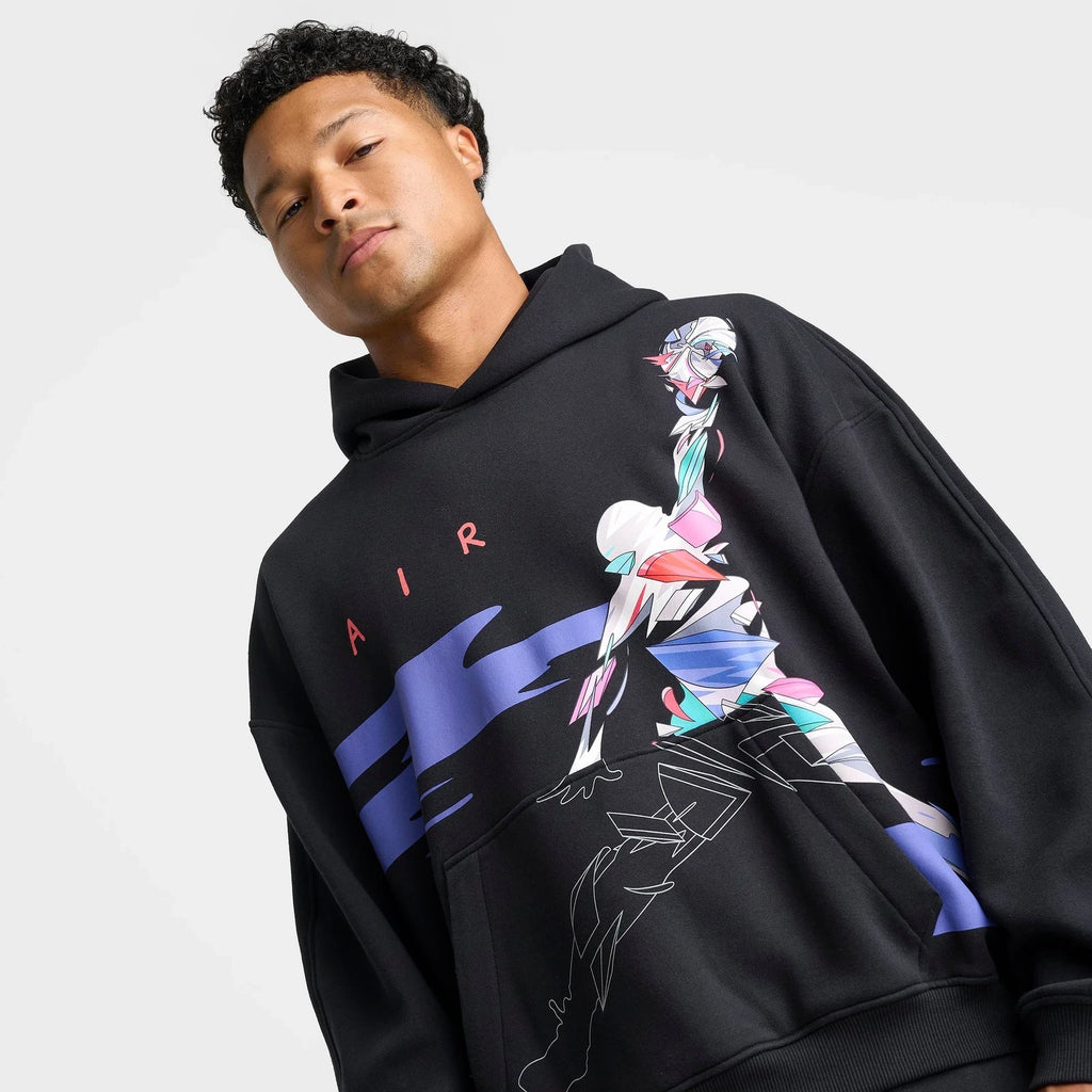 Men's Oversized Graphic Fleece Hoodie