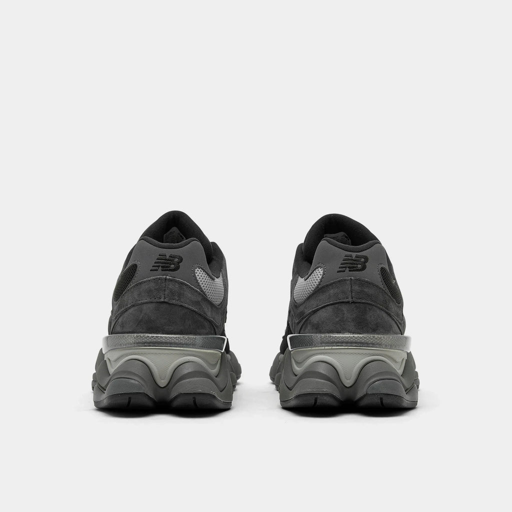 Men's Suede And Mesh Casual Sneakers - Black