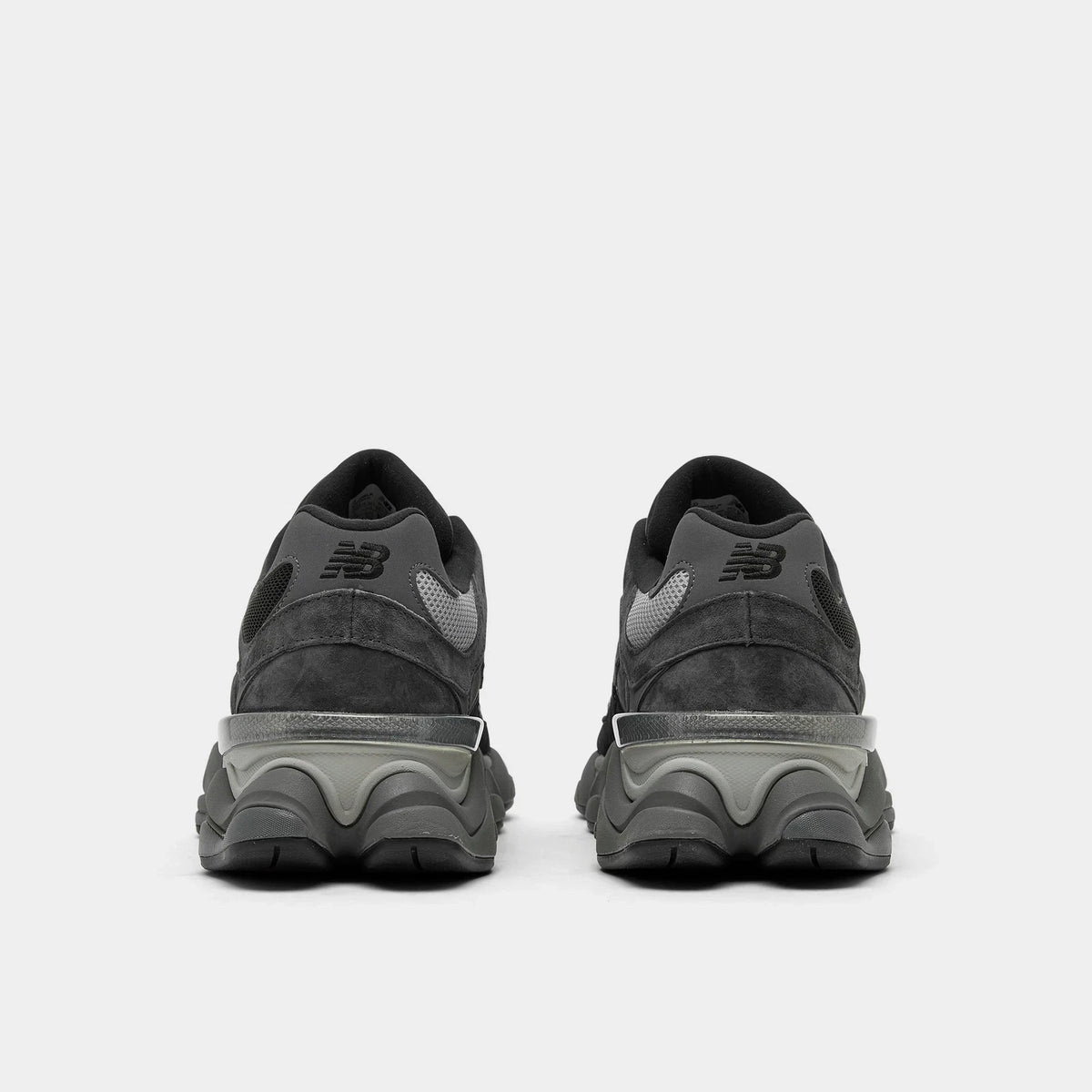 Men's Suede And Mesh Casual Sneakers - Black