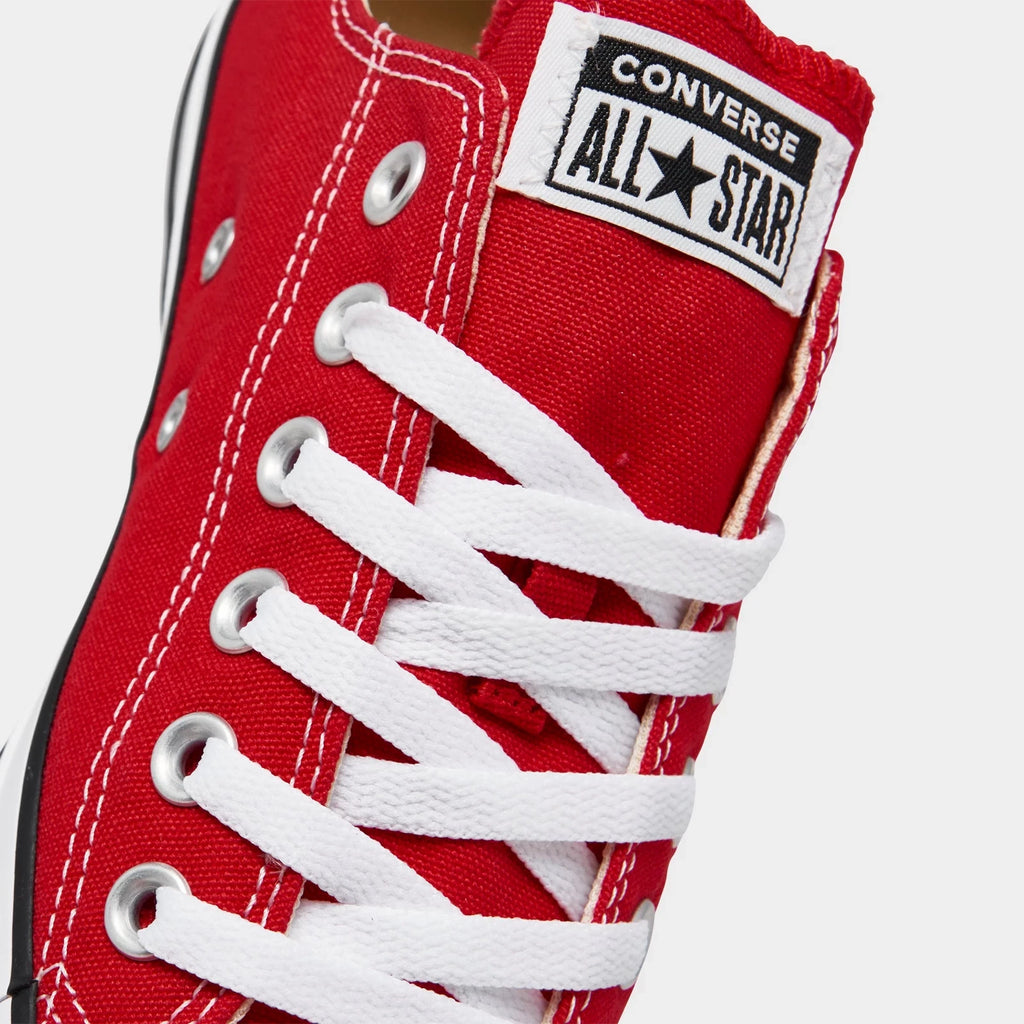 Women's Canvas Low Top Sneakers - Red