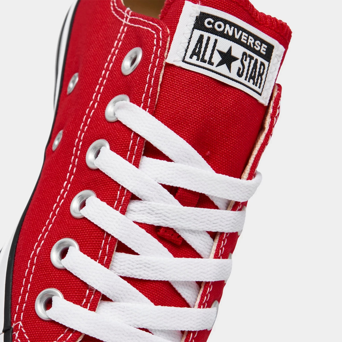 Women's Canvas Low Top Sneakers - Red
